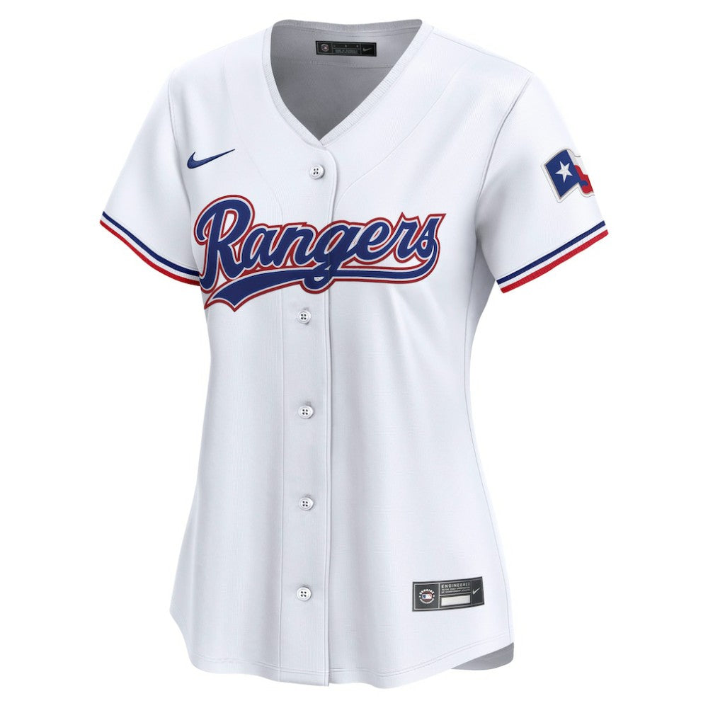 Texas Rangers Nike Women's Home Limited Custom Jersey - White Jerseys