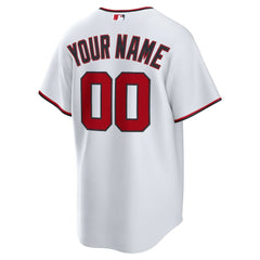 Washington Nationals Nike Home Custom Replica Jersey - White Jerseys