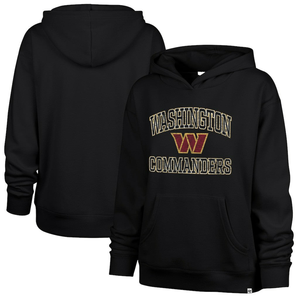 Washington Commanders '47 Women's Clarity Naomi Hoodie - Black Hoodies
