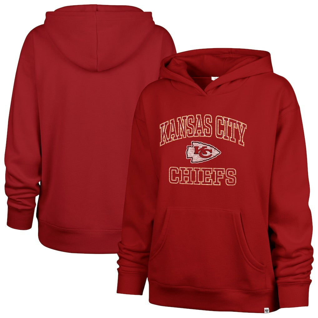 Kansas City Chiefs '47 Women's Clarity Naomi Hoodie - Red Hoodies