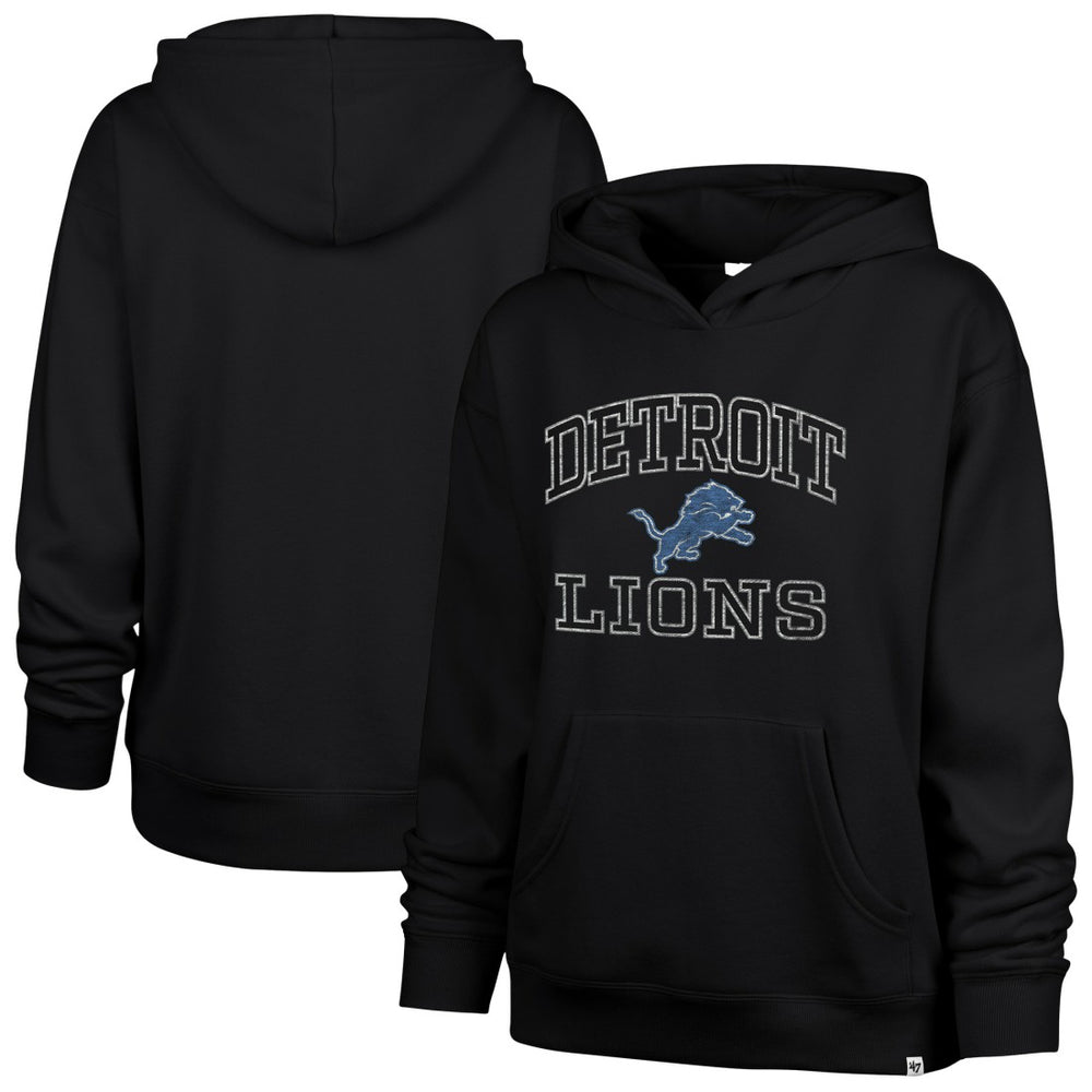 Detroit Lions '47 Women's Clarity Naomi Hoodie - Black Hoodies