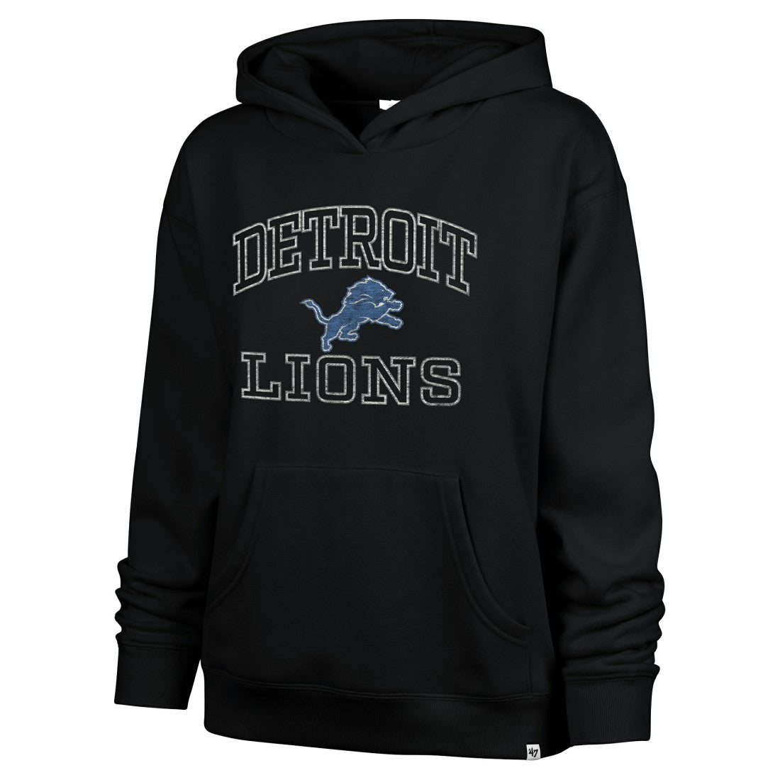 Detroit Lions '47 Women's Clarity Naomi Hoodie - Black Hoodies