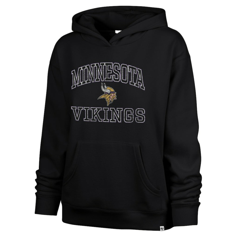 Minnesota Vikings '47 Women's Clarity Naomi Hoodie - Black Hoodies