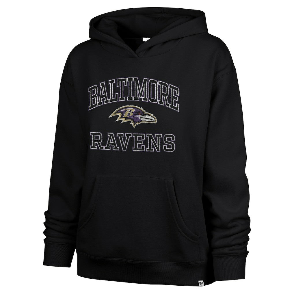 Baltimore Ravens '47 Women's Clarity Naomi Hoodie - Black Hoodies