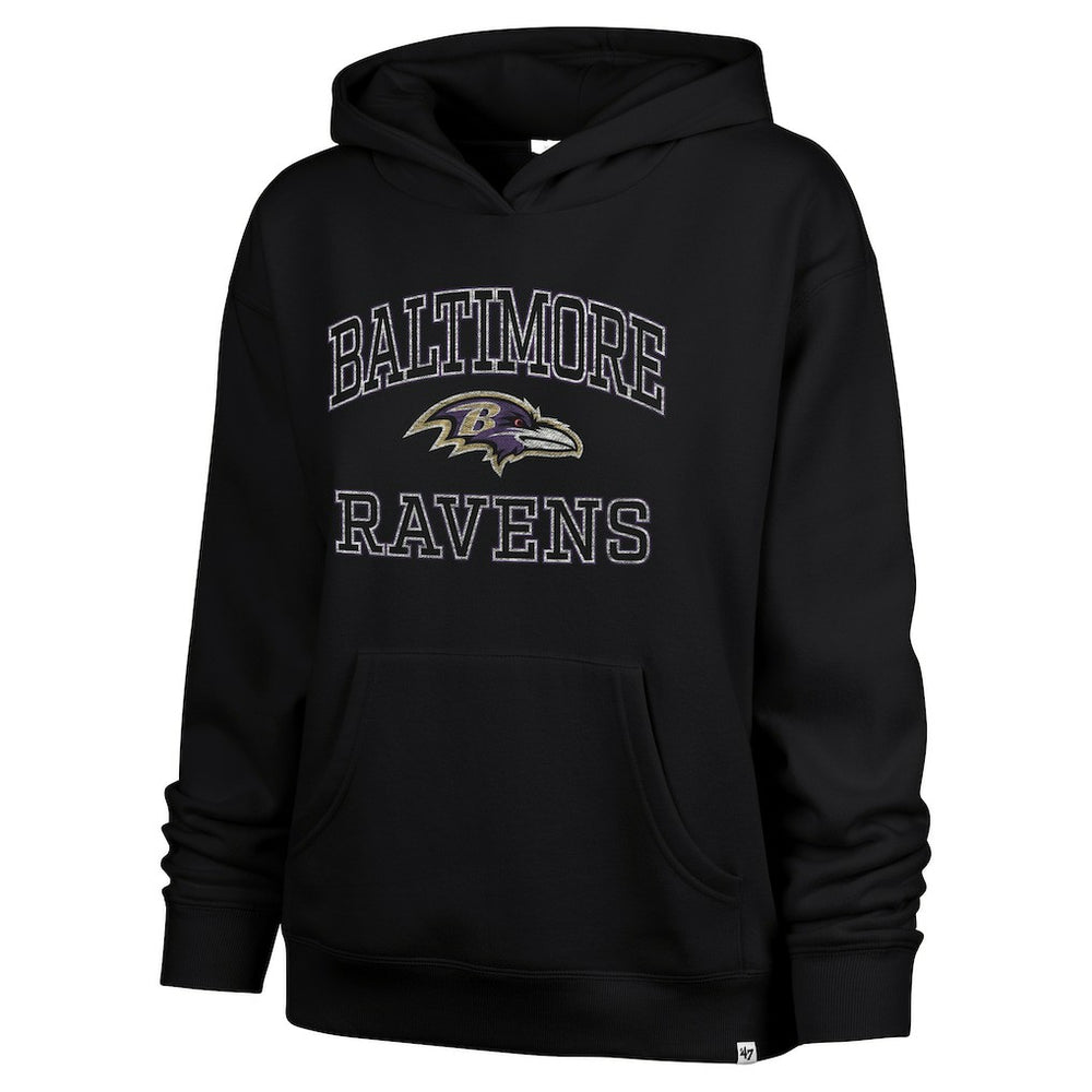Baltimore Ravens '47 Women's Clarity Naomi Hoodie - Black Hoodies