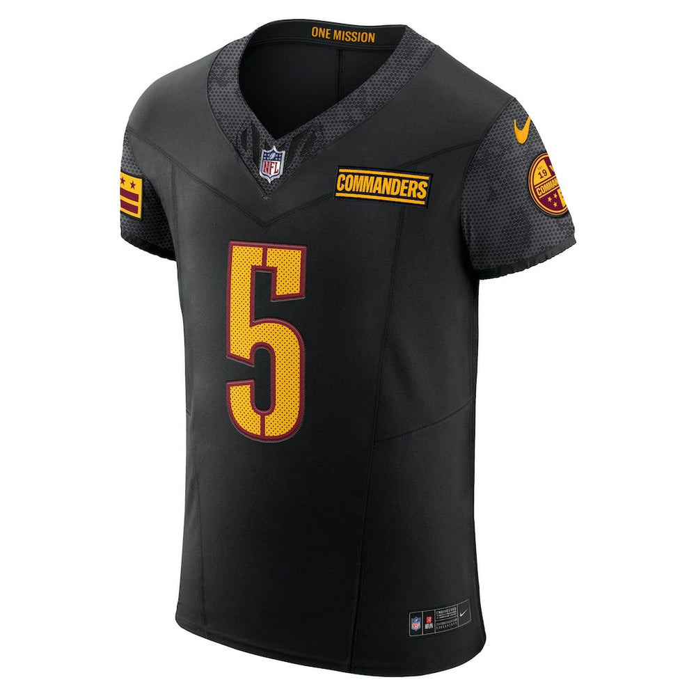 Jayden Daniels Washington Commanders Alternate Vapor F.U.S.E. Elite Jersey - Black Jerseys