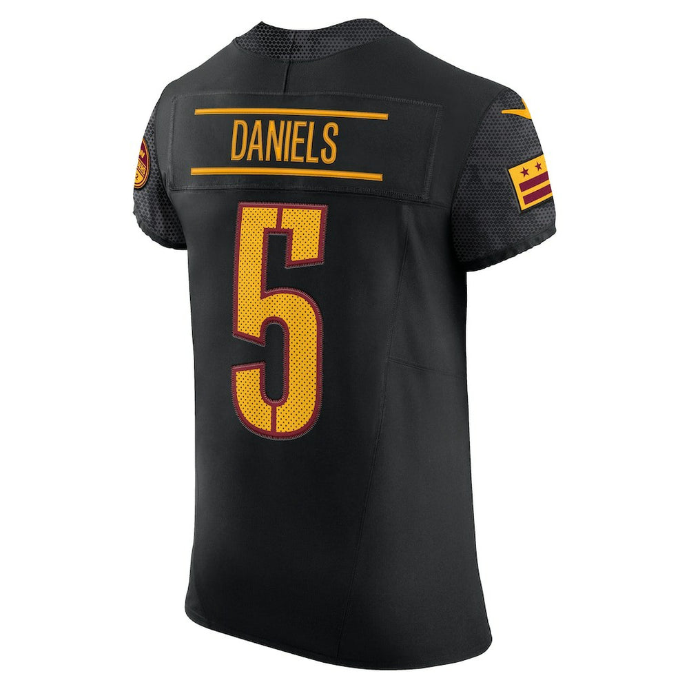 Jayden Daniels Washington Commanders Alternate Vapor F.U.S.E. Elite Jersey - Black Jerseys