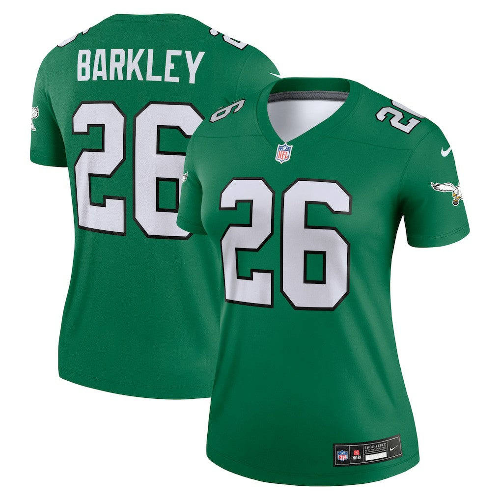 Saquon Barkley Philadelphia Eagles Women's Legend Player Performance Top - Kelly Green Tops