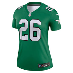 Saquon Barkley Philadelphia Eagles Women's Legend Player Performance Top - Kelly Green Tops