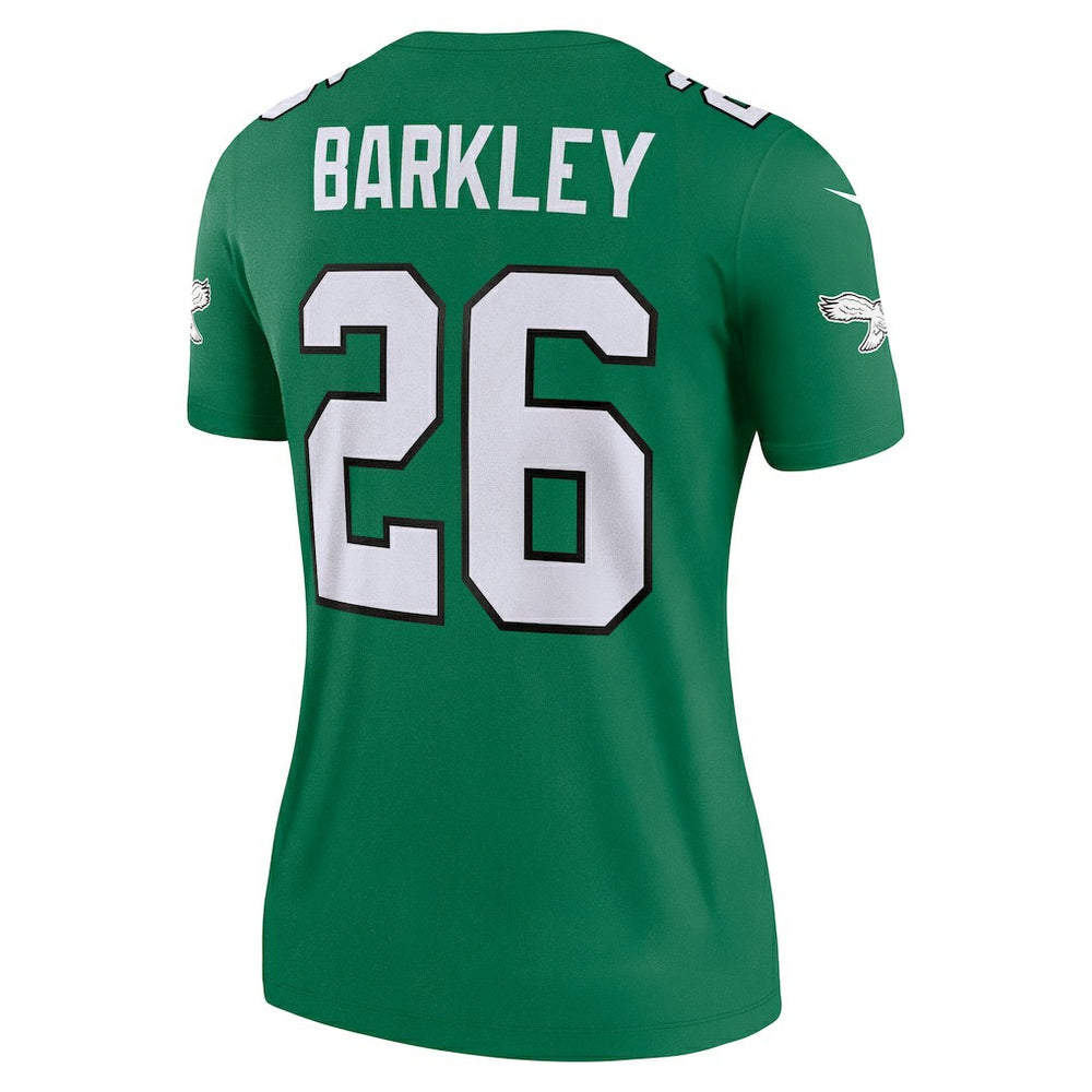 Saquon Barkley Philadelphia Eagles Women's Legend Player Performance Top - Kelly Green Tops