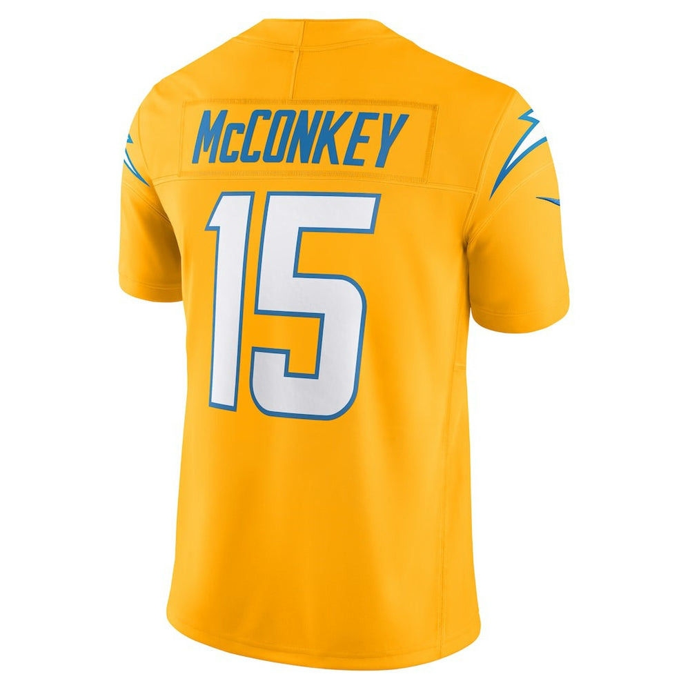 Ladd McConkey Los Angeles Chargers Alternate Charger Power Vapor F.U.S.E. Limited Jersey - Gold Jerseys