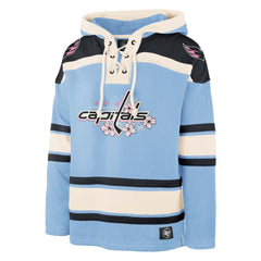 Washington Capitals '47 Cherry Blossom Lacer Pullover Hoodie - Light Blue | US 202652816