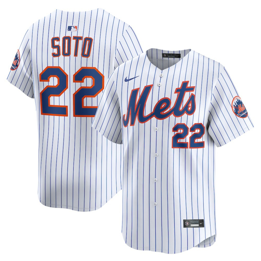 Juan Soto New York Mets Nike Home Limited Player Jersey - White Jerseys