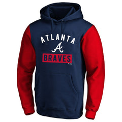 Ronald Acuna Jr. Atlanta Braves Profile Big & Tall Name & Number Fleece Pullover Hoodie - Navy Hoodies