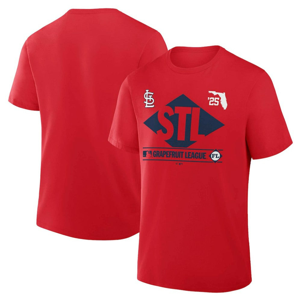 St. Louis Cardinals Fanatics 2025 Spring Training Grapefruit League True Icon T-Shirt - Red T-shirts