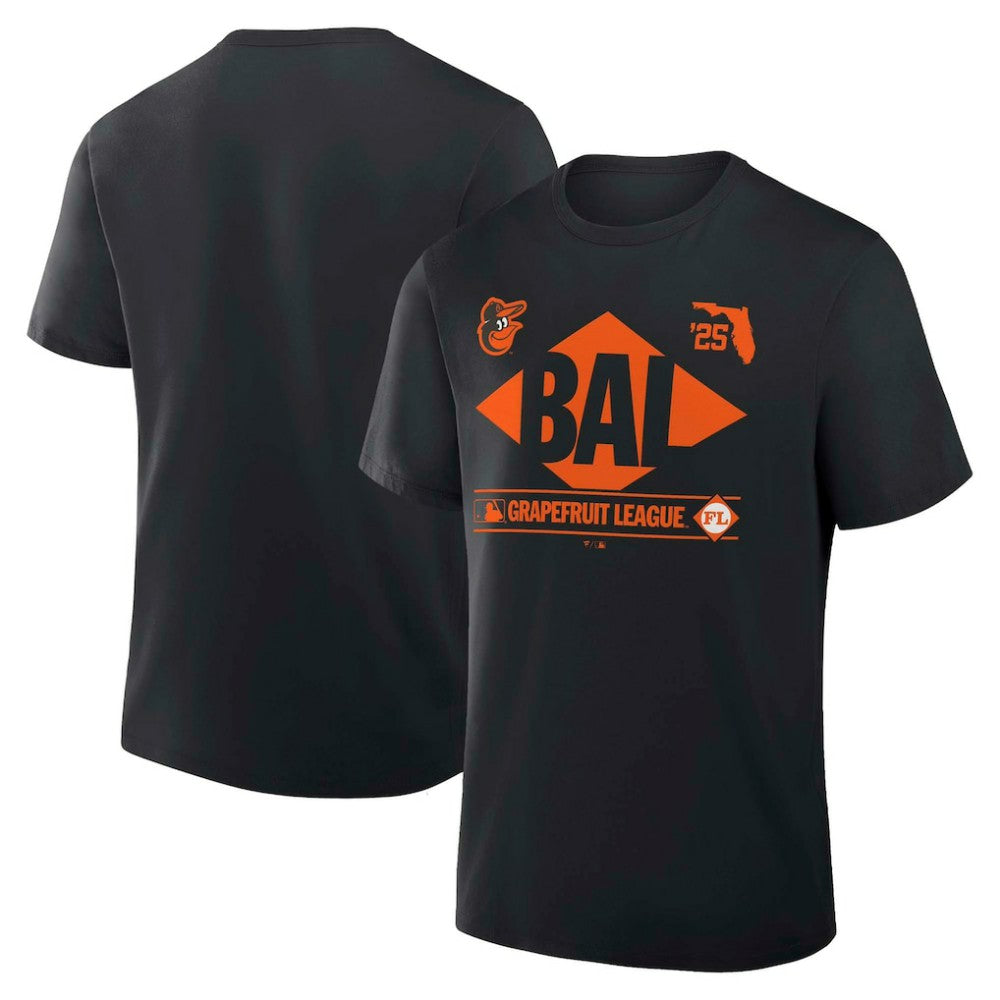 Baltimore Orioles Fanatics 2025 Spring Training Grapefruit League True Icon T-Shirt - Black T-shirts