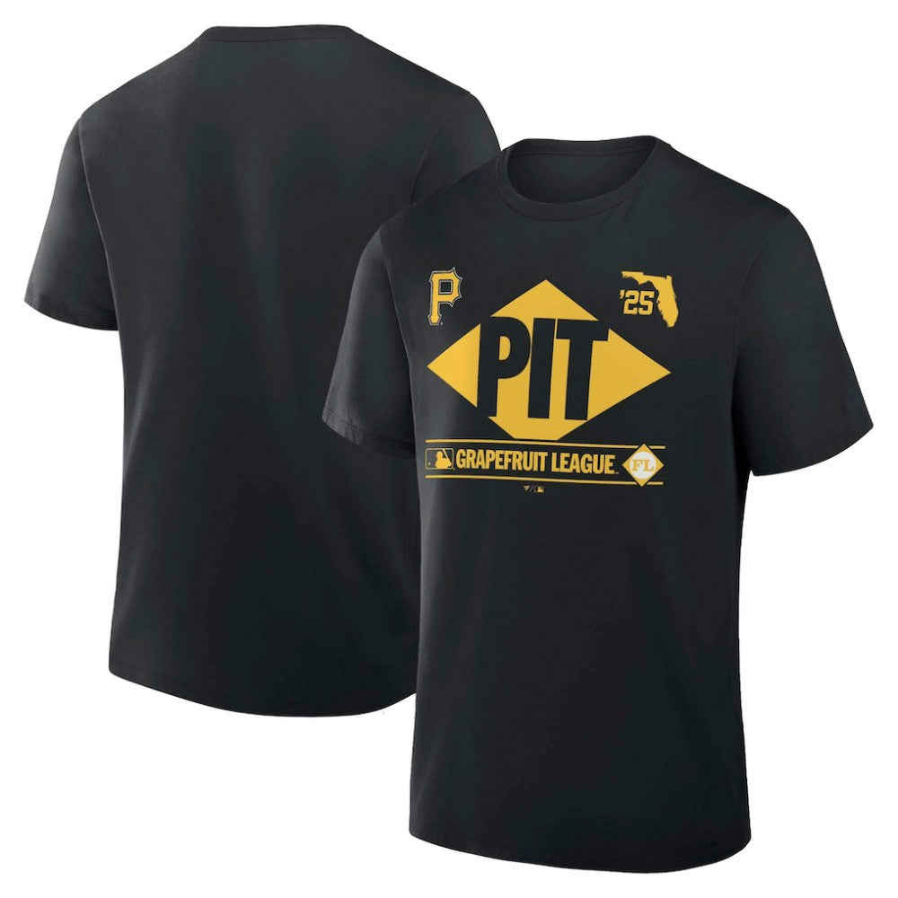 Pittsburgh Pirates Fanatics 2025 Spring Training Grapefruit League True Icon T-Shirt - Black T-shirts