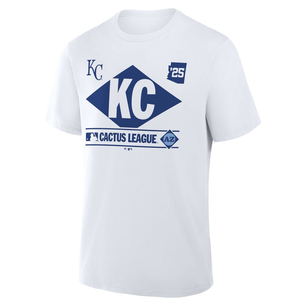 Kansas City Royals Fanatics 2025 Spring Training Cactus League True Icon T-Shirt  - White T-shirts