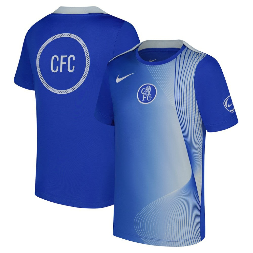 Chelsea Youth 2025/26 Third Academy Pro Pre-Match Dri-Fit Top Blue - Nike online