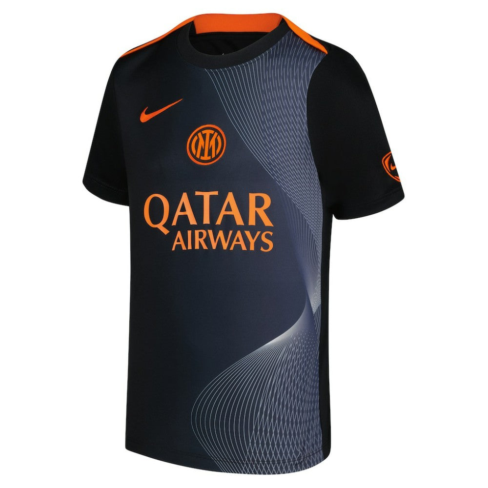 Inter Milan Youth 2025/26 Third Academy Pro Pre-Match Dri-Fit Top Black - Nike outlet