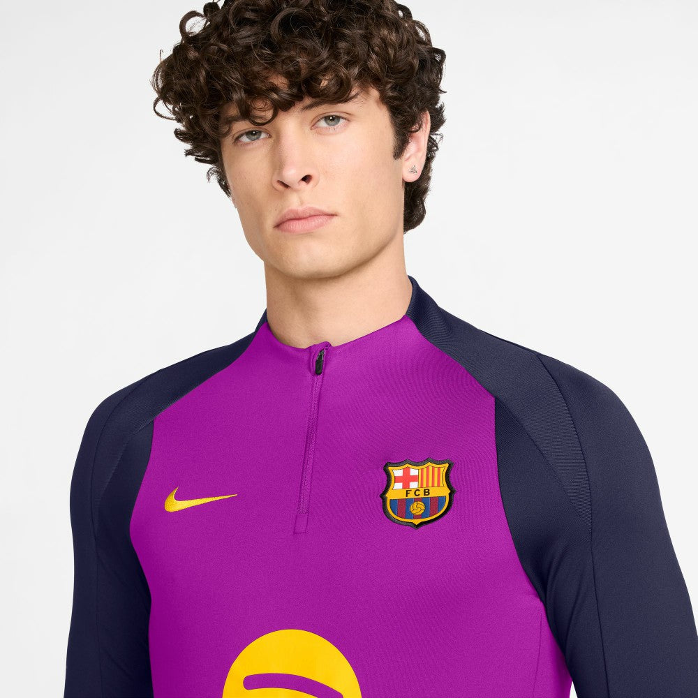Barcelona 2025/26 Strike Drill Quarter-Zip Long Sleeve Dri-FIT Top Purple - Nike on sale