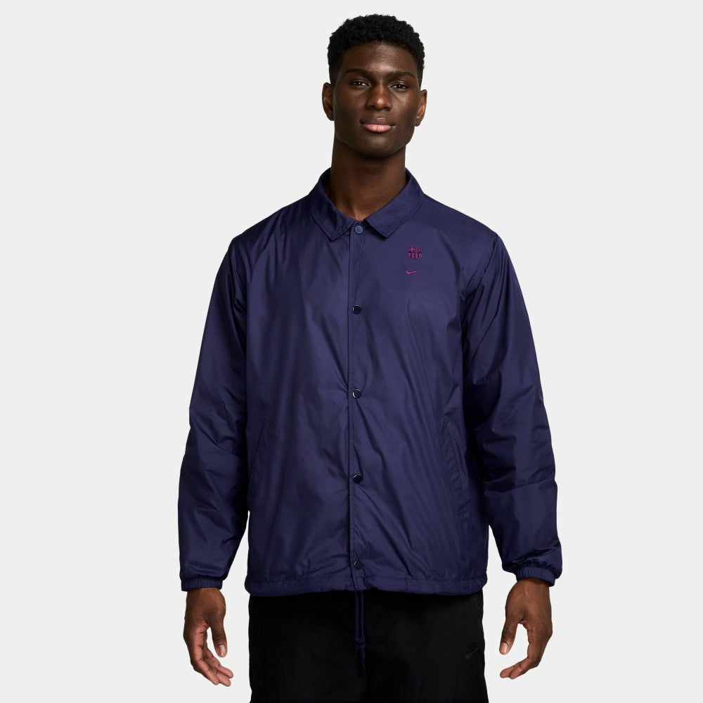 Barcelona Club Coaches Full-Snap Jacket Navy - Nike sale