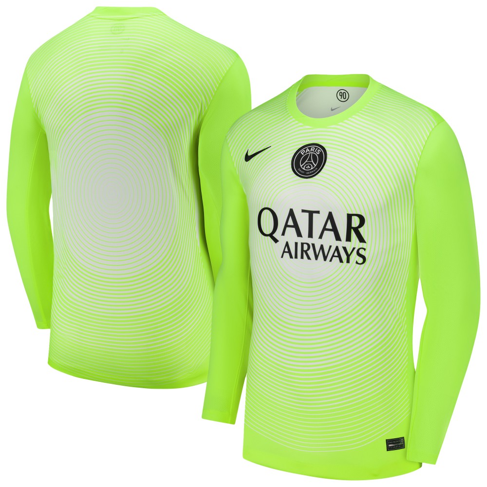 Paris Saint-Germain 2025/26 Third Goalkeeper Replica Long Sleeve Jersey Neon Green - Nike for sale