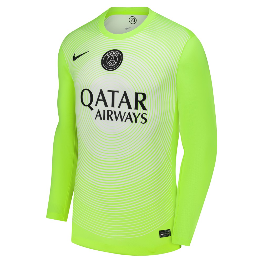 Paris Saint-Germain 2025/26 Third Goalkeeper Replica Long Sleeve Jersey Neon Green - Nike for sale
