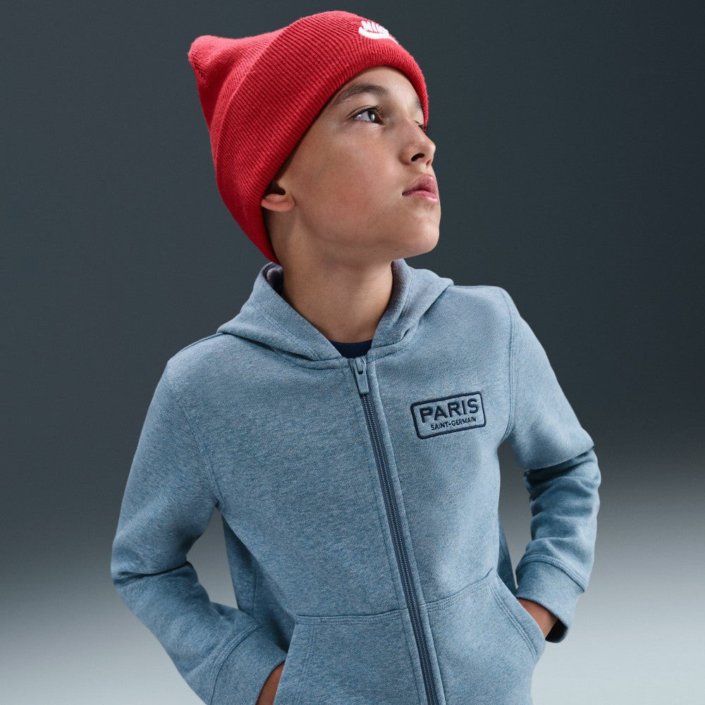 Paris Saint-Germain Youth Club Full-Zip Hoodie Heather Blue - Nike for sale