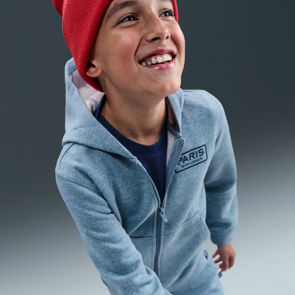 Paris Saint-Germain Youth Club Full-Zip Hoodie Heather Blue - Nike for sale