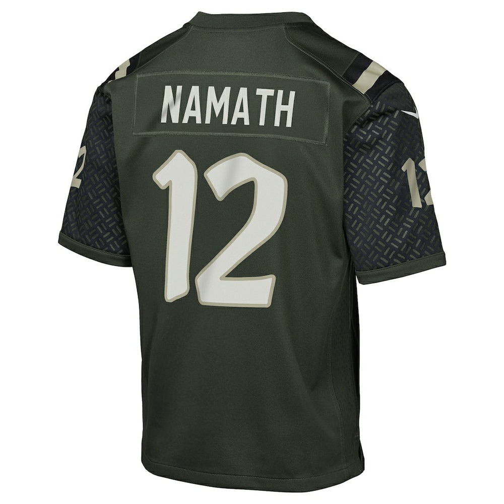 Joe Namath New York Jets Youth 2025 Rivalries Collection Retired Player Game Jersey - Gotham Green Jerseys