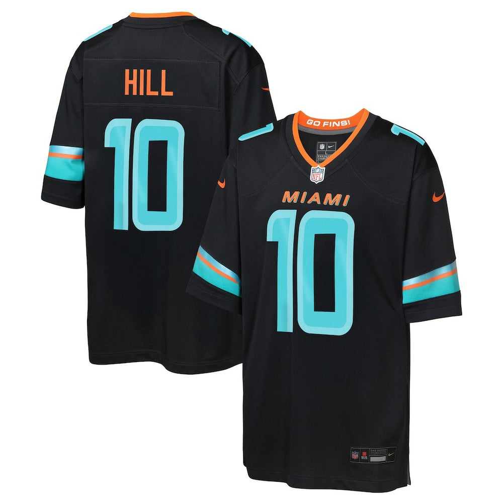 Tyreek Hill Miami Dolphins Youth 2025 Rivalries Collection Game Jersey - Pitch Blue Jerseys