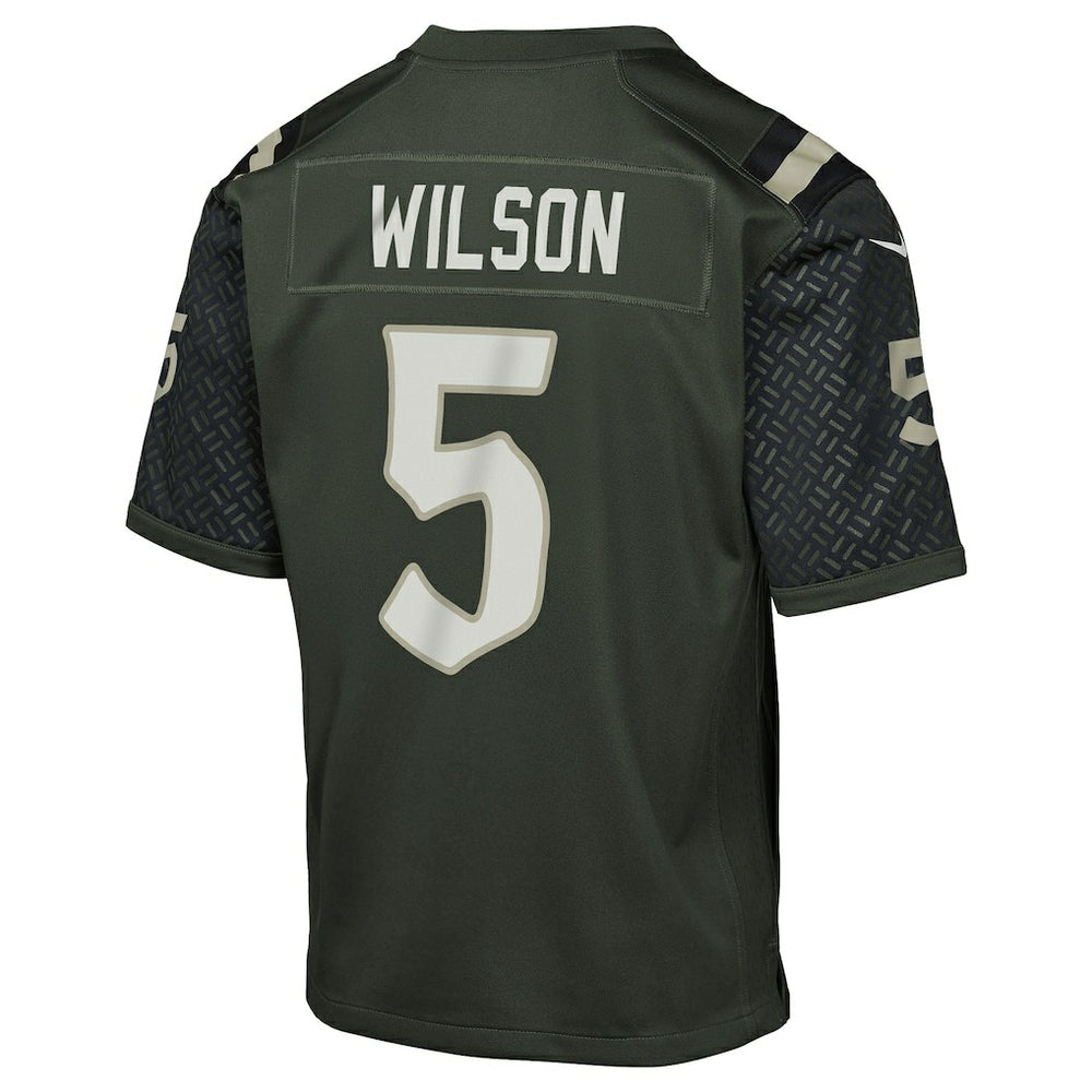 Garrett Wilson New York Jets Youth 2025 Rivalries Collection Game Jersey - Gotham Green Jerseys