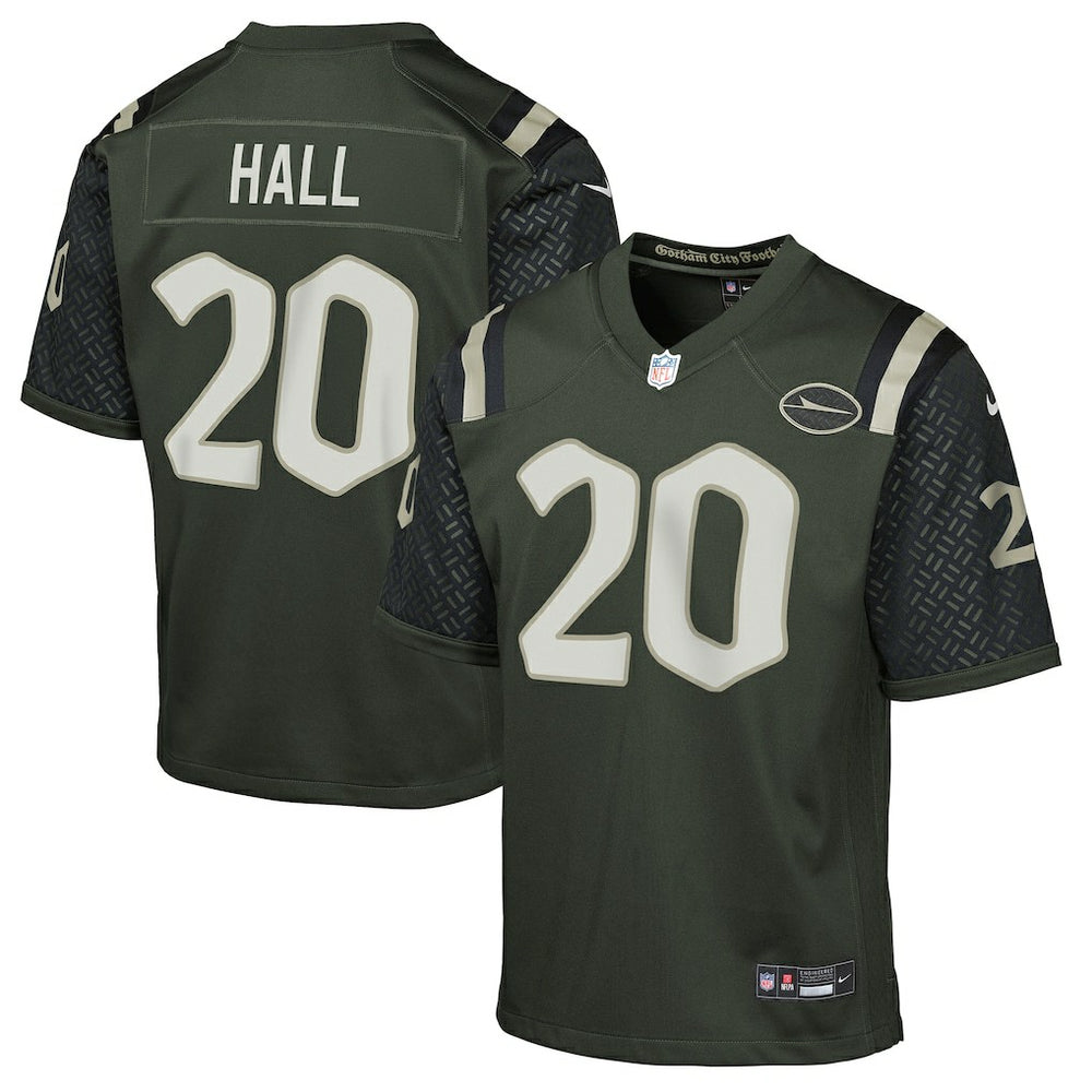 Breece Hall New York Jets Youth 2025 Rivalries Collection Game Jersey - Gotham Green Jerseys