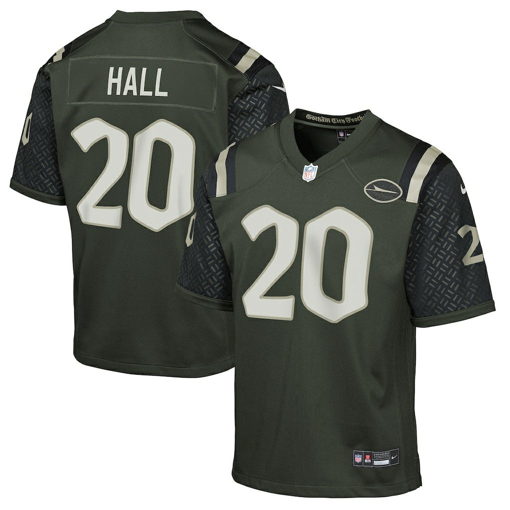 Breece Hall New York Jets Youth 2025 Rivalries Collection Game Jersey - Gotham Green Jerseys