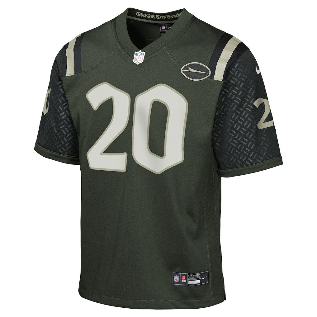 Breece Hall New York Jets Youth 2025 Rivalries Collection Game Jersey - Gotham Green Jerseys
