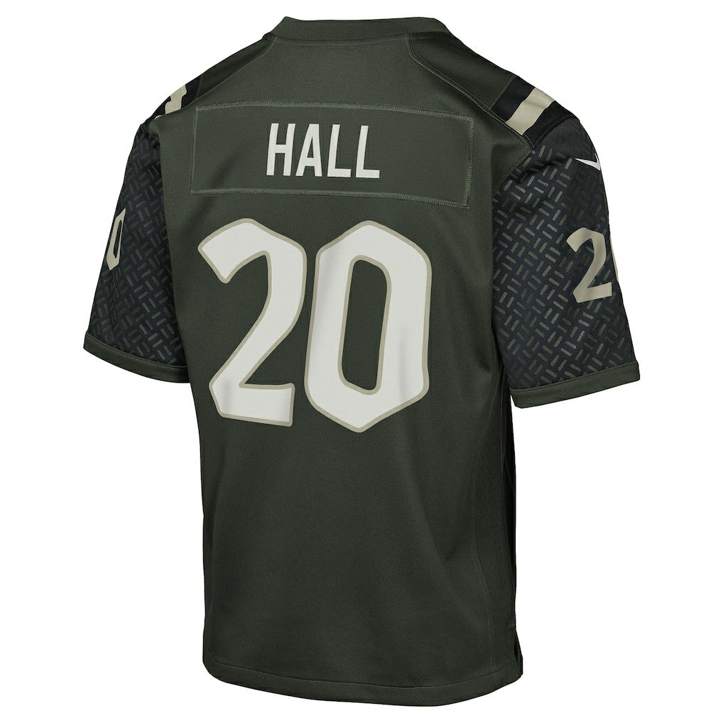 Breece Hall New York Jets Youth 2025 Rivalries Collection Game Jersey - Gotham Green Jerseys