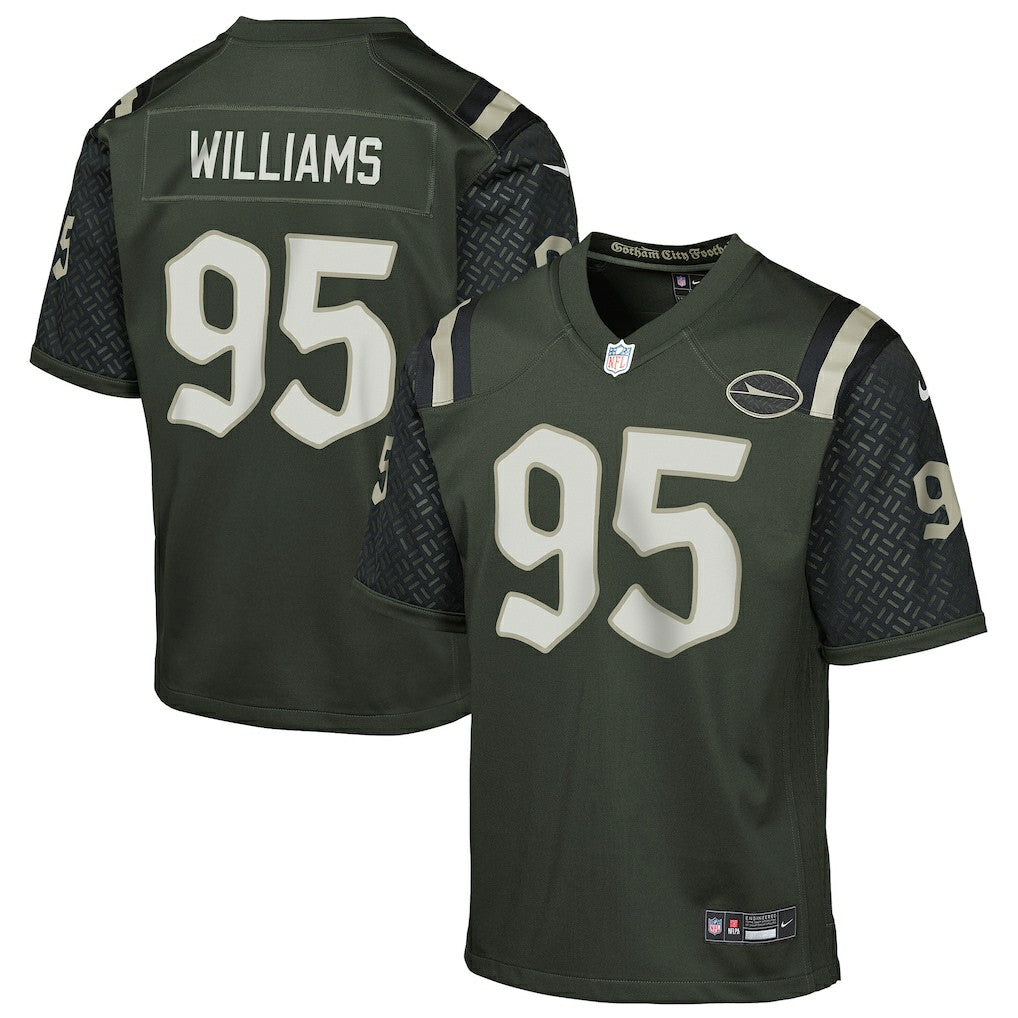 Quinnen Williams New York Jets Youth 2025 Rivalries Collection Game Jersey - Gotham Green Jerseys