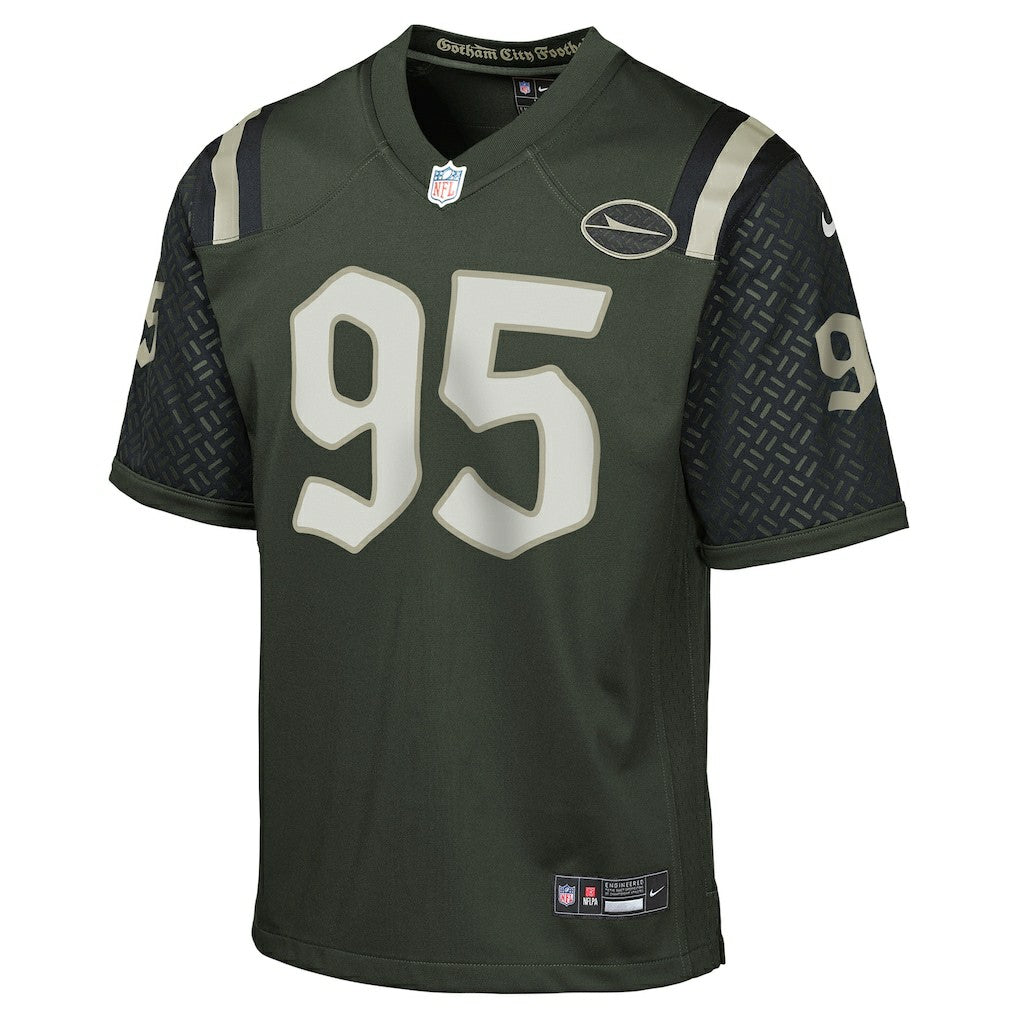 Quinnen Williams New York Jets Youth 2025 Rivalries Collection Game Jersey - Gotham Green Jerseys