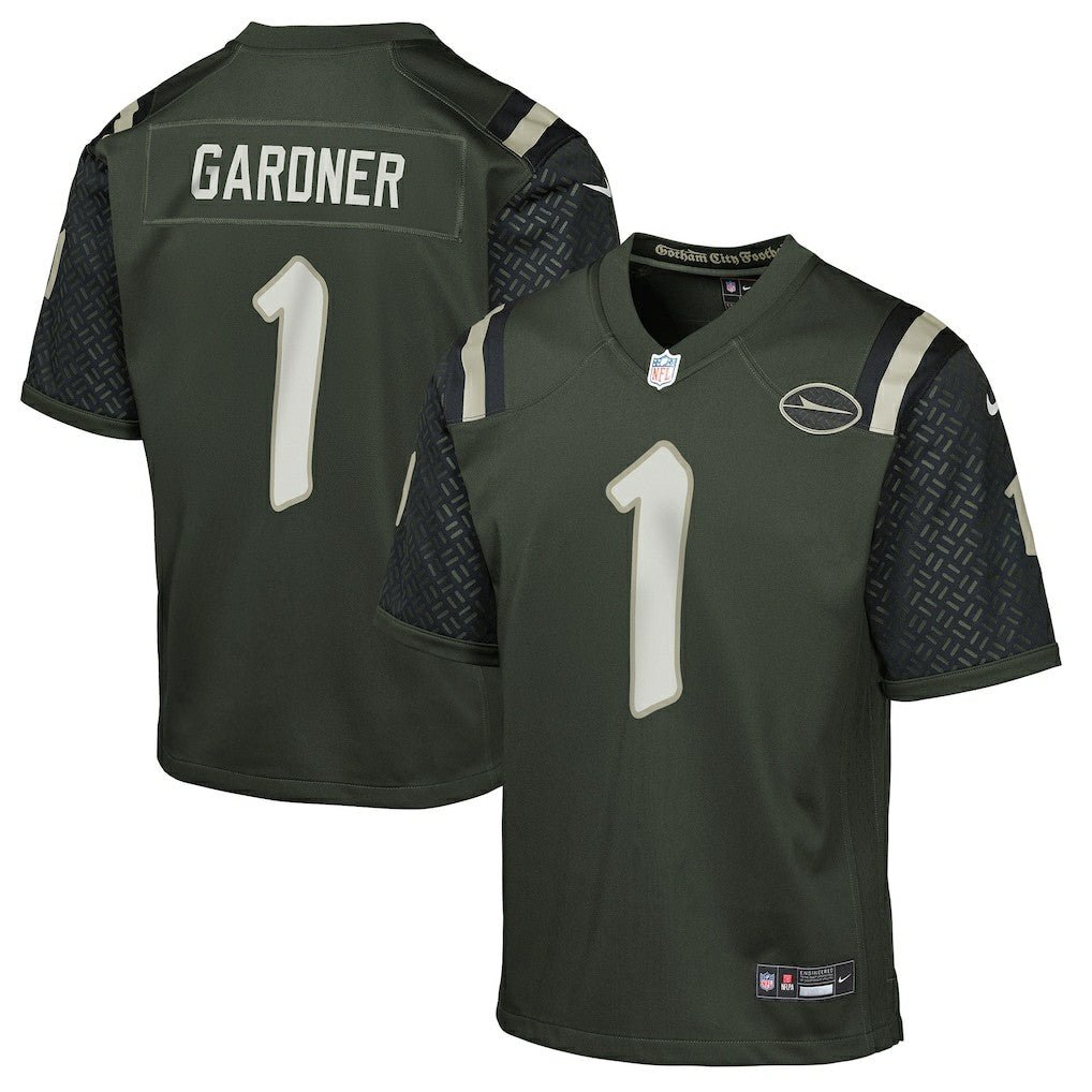 Ahmad Sauce Gardner New York Jets Youth 2025 Rivalries Collection Game Jersey - Gotham Green Jerseys
