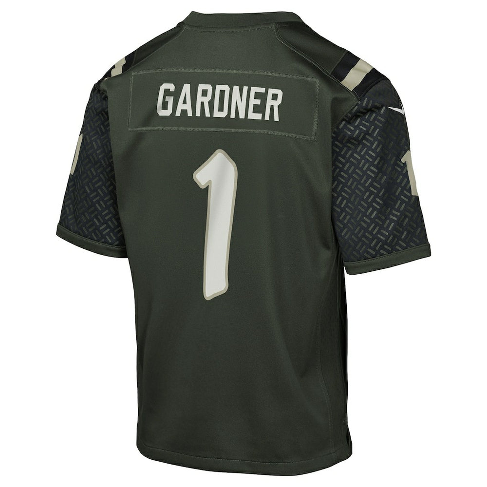 Ahmad Sauce Gardner New York Jets Youth 2025 Rivalries Collection Game Jersey - Gotham Green Jerseys