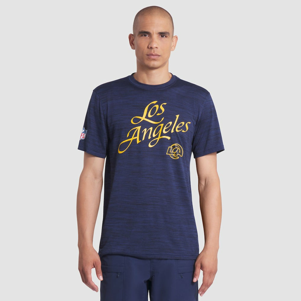 Los Angeles Rams 2025 Rivalries Collection Sideline Velocity Dri-FIT T-Shirt - Midnight Blue T-shirts