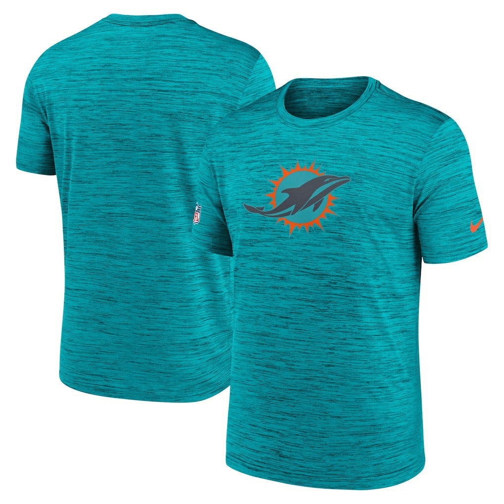 Miami Dolphins 2025 Rivalries Collection Sideline Velocity Dri-FIT T-Shirt - Turbo Green T-shirts
