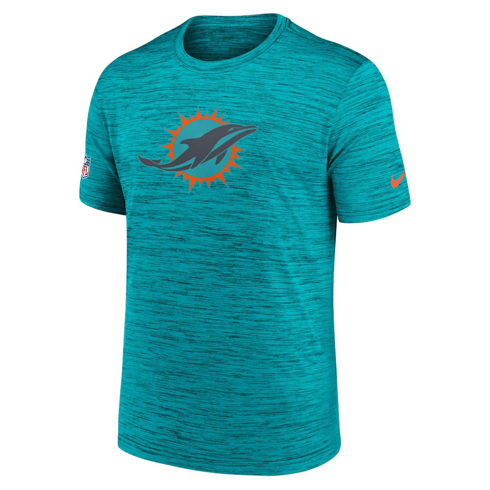 Miami Dolphins 2025 Rivalries Collection Sideline Velocity Dri-FIT T-Shirt - Turbo Green T-shirts