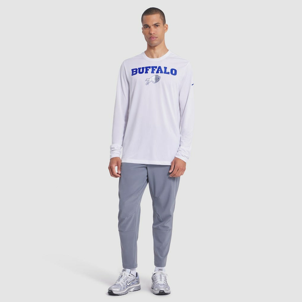 Buffalo Bills 2025 Rivalries Collection Sideline Legend Dri-FIT Long Sleeve T-Shirt - White T-shirts