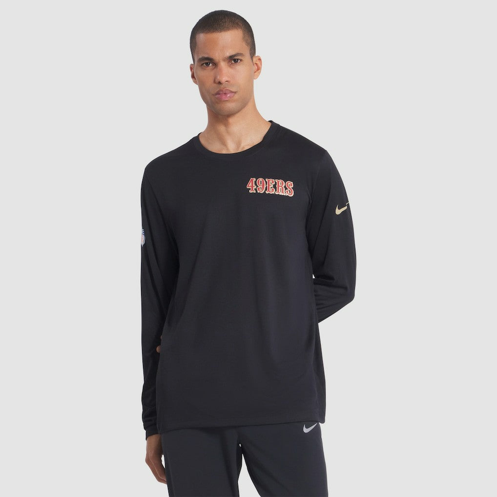 San Francisco 49ers 2025 Rivalries Collection Sideline Legend Dri-FIT Long Sleeve T-Shirt - Black T-shirts
