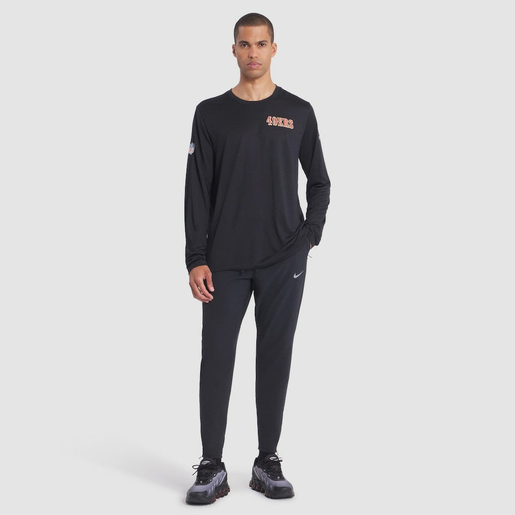 San Francisco 49ers 2025 Rivalries Collection Sideline Legend Dri-FIT Long Sleeve T-Shirt - Black T-shirts