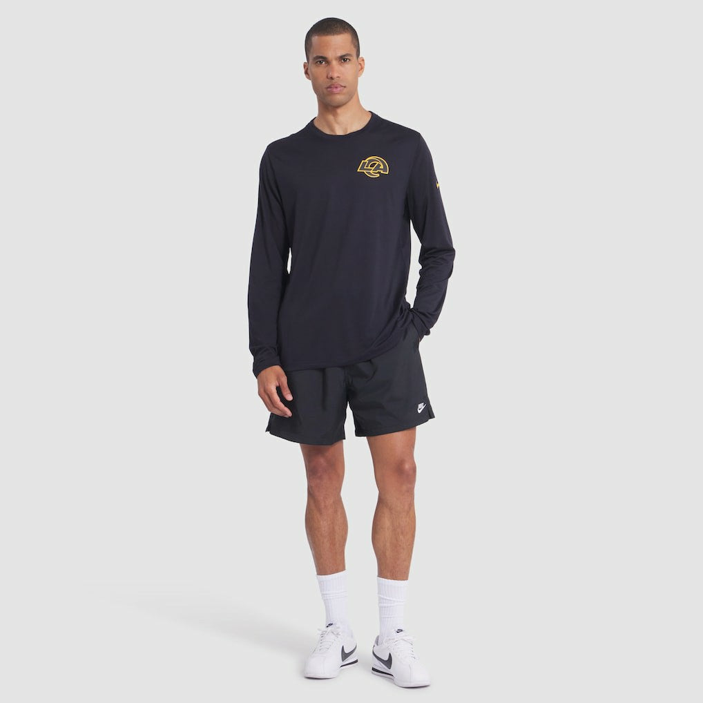 Los Angeles Rams 2025 Rivalries Collection Sideline Legend Dri-FIT Long Sleeve T-Shirt - Midnight Blue T-shirts