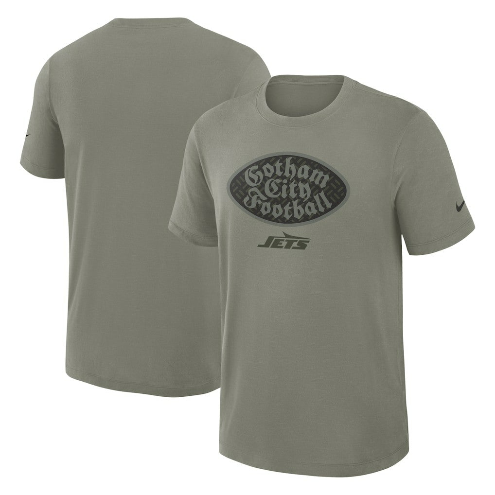 New York Jets 2025 Rivalries Collection Slub Dri-FIT T-Shirt - Dark Stucco T-shirts