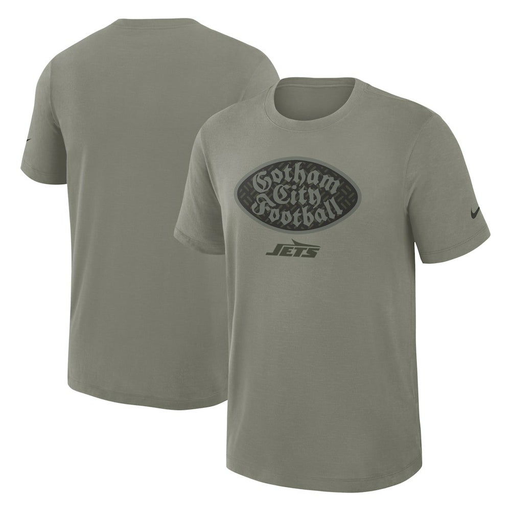 New York Jets 2025 Rivalries Collection Slub Dri-FIT T-Shirt - Dark Stucco T-shirts